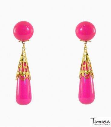 flamenco earrings - - Flamenco Earrings - Coral wrought