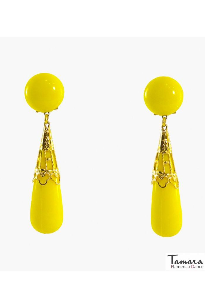 Boucles d'oreilles de flamenco modèle Boucles d'oreilles Flamenco - Corail ouvré Bleu (Aznar)