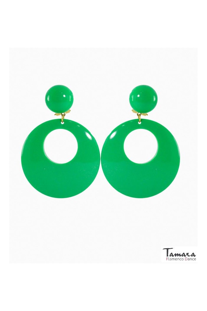 Pendientes de Flamenca modelo Argollas Flamencas - Pasta Grande Lila