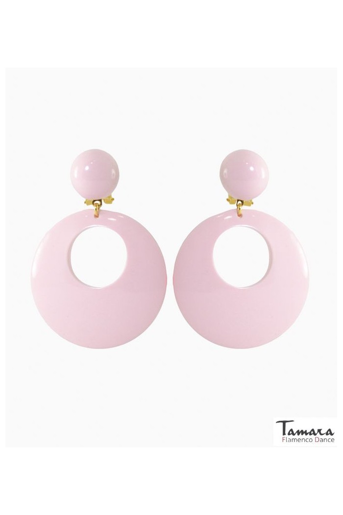 Boucles d'oreilles de flamenco modèle Boucles d'oreilles flamenco - Grandes pâtes Beige