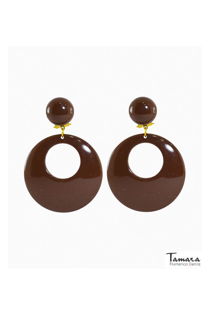 Pendientes de Flamenca modelo Argollas Flamencas - Pasta Grande Lila