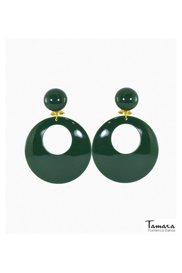 Boucles d'oreilles de flamenco modèle Boucles d'oreilles flamenco - Grandes pâtes Beige