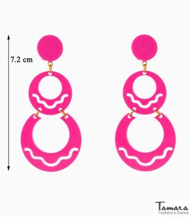 Flamenco Earrings Design 01 - Acetate