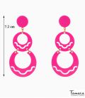 Boucles d'oreilles Flamencos Design 01 - Acétate