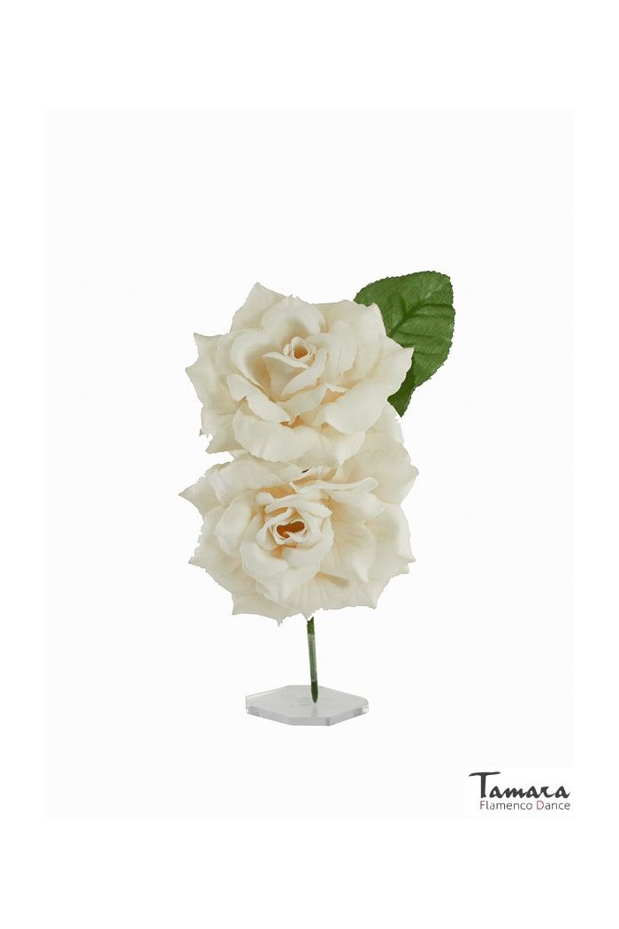 Fleurs de flamenco (pour cheveux) modèle Fleurs Flamenca Isabel - 8 cm Turquoise