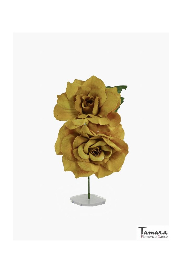 Fleurs de flamenco (pour cheveux) modèle Fleurs Flamenca Isabel - 8 cm Turquoise