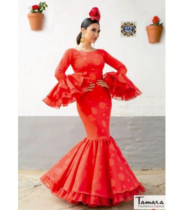 woman flamenco dresses 2022 - Aires de Feria - Flamenco dress Juana Polka dots