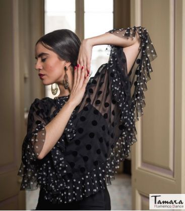 bodyt shirt flamenco femme sur demande - Maillots/Bodys/Camiseta/Top TAMARA Flamenco - Top Burgues - Gaze