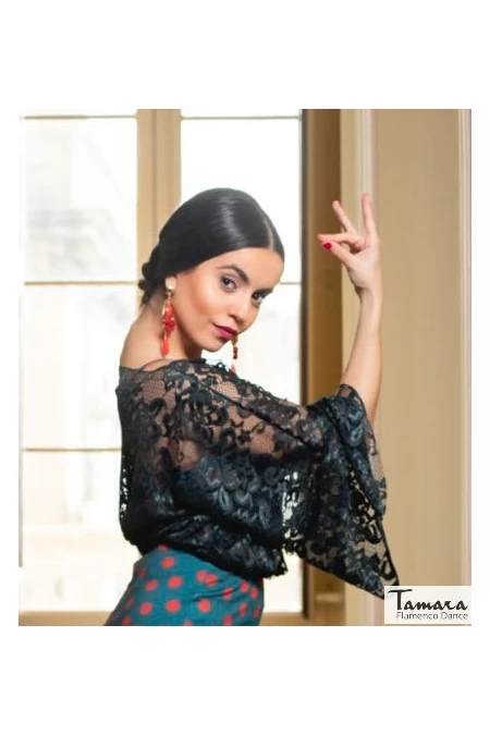  Body/Camiseta flamenca MUJER model Holga Top - Lace Black
