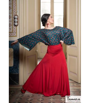bodycamiseta flamenca mujer bajo pedido - Maillots/Bodys/Camiseta/Top TAMARA Flamenco - Camiseta Silas - Punto elástico