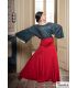 bodycamiseta flamenca mujer bajo pedido - Maillots/Bodys/Camiseta/Top TAMARA Flamenco - Camiseta Silas - Punto elástico