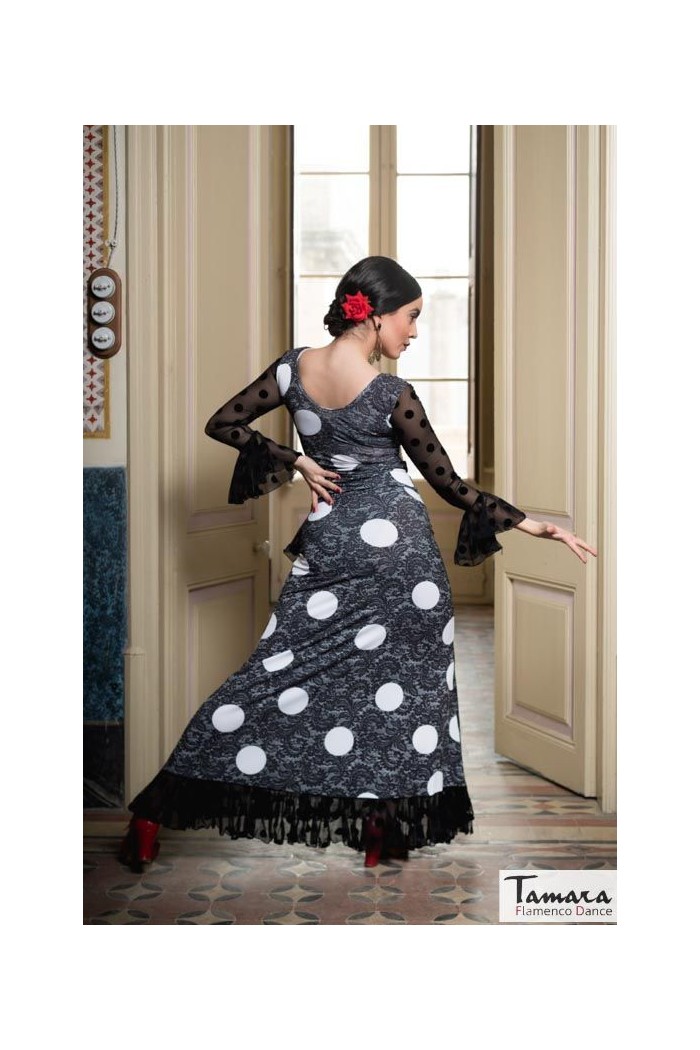 Maillot, body et haut de flamenco FEMME modèle Bofy flamenco Grifin - Tricot élastique Imprimé floral coloré