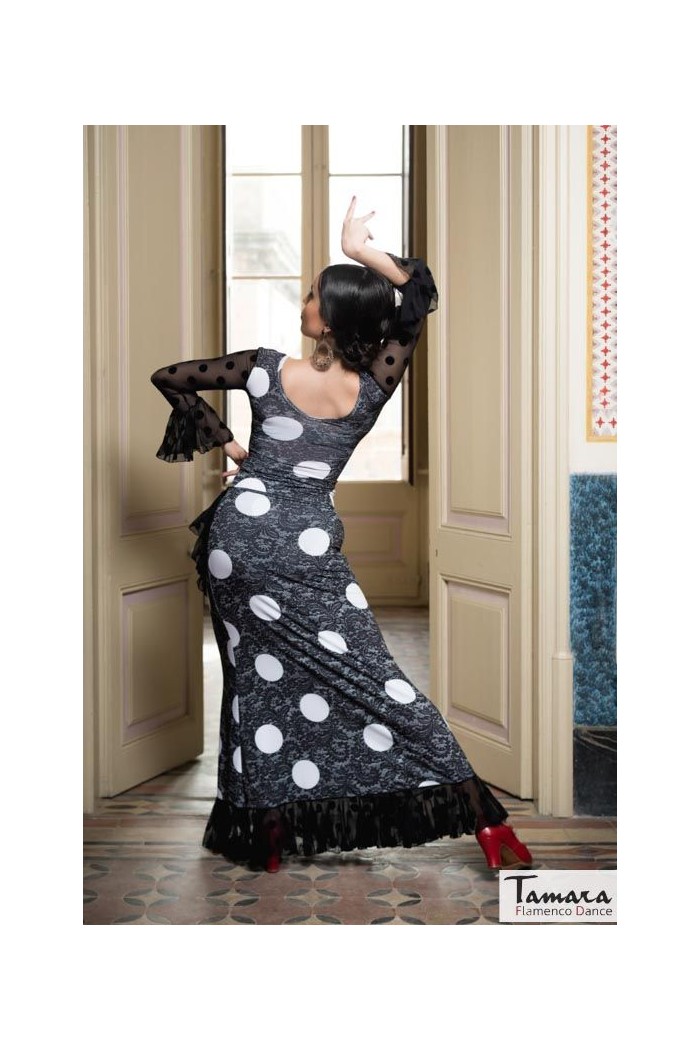 Maillot, body et haut de flamenco FEMME modèle Bofy flamenco Grifin - Tricot élastique Imprimé floral coloré