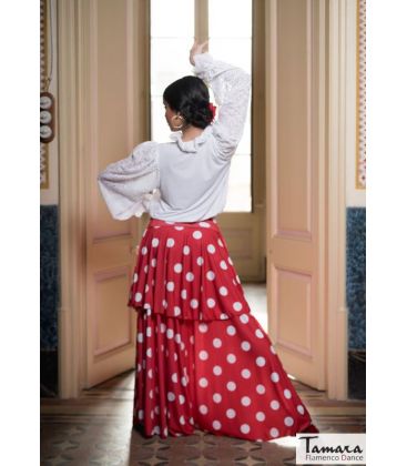 bodycamiseta flamenca mujer bajo pedido - Maillots/Bodys/Camiseta/Top TAMARA Flamenco - Camisa flamenca Lomana - Punto elástico