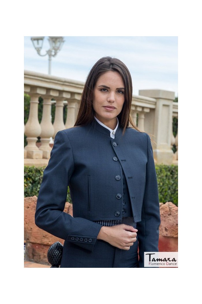  Andalusian costume Woman - BY ORDER model Country Spanish costume Filo wool - Woman Green 08 - Filo Lana