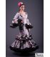 trajes de flamenca 2022 mujer - - Vestido de sevillanas Huelva Estampado
