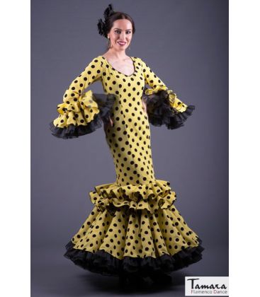 trajes de flamenca 2022 mujer - - Vestido de sevillanas Huelva Lunares