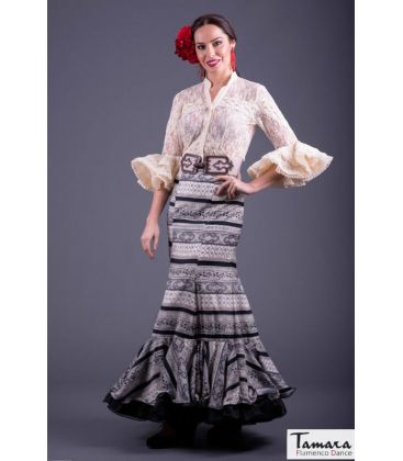 blouses and flamenco skirts in stock immediate shipment - Vestido de flamenca TAMARA Flamenco - Flamenca skirt Size - Arenal estampada
