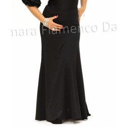 Faldas flamencas de NIÑA modelo Falda flamenco Almería niña - Viscosa (falda-vestido) Negro