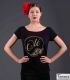 bodyt shirt flamenco woman by order - - Flamenco t-shirt Olé - Gold