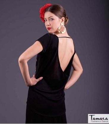 bodyt shirt flamenco woman by order - - Flamenco t-shirt Dance is to dream - Silver