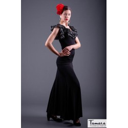 Jupes flamenco FEMME modèle Jupe flamenco Cabales - Tricot Elástic Pourpre