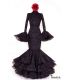 trajes de flamenca 2022 mujer - Aires de Feria - Vestido de flamenca Lunares Negro