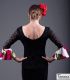 bodyt shirt flamenco femme sur demande - Maillots/Bodys/Camiseta/Top TAMARA Flamenco - Jineta t-shirt flamenco - Dentelle élastique