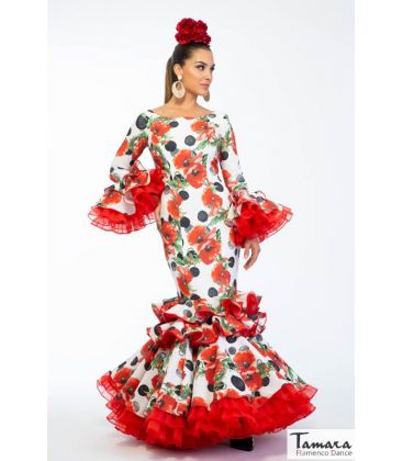 woman flamenco dresses 2022 - Aires de Feria - Flamenco dress Abanico polka dots