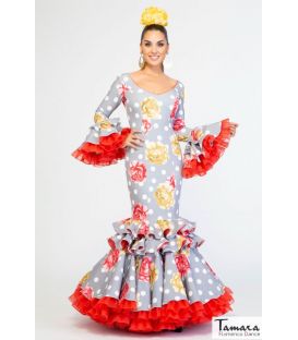 Robe Flamenco Abanico Fleurs