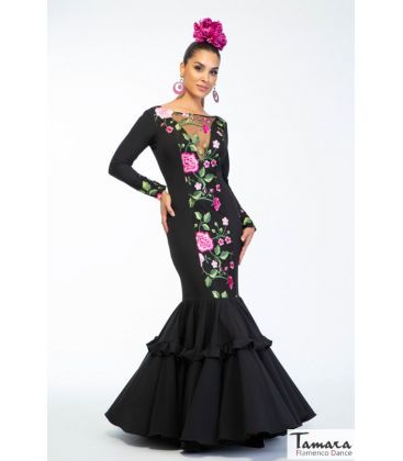 trajes de flamenca 2022 mujer - Aires de Feria - Traje de flamenca Amistad Negro