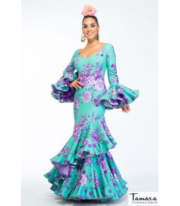 trajes de flamenca 2022 mujer - Aires de Feria - Traje de sevillanas Andaluza Floral