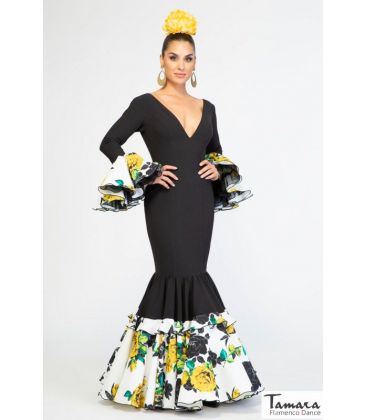 woman flamenco dresses 2022 - Aires de Feria - Flamenco dress Picasso Black