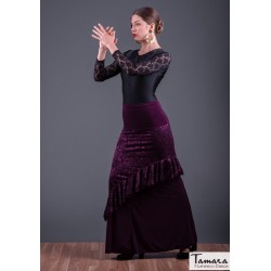 Faldas flamencas MUJER modelo Falda flamenco flamenco Maya - Punto elastico y encaje 