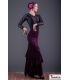 flamenco skirts woman in stock - Falda Flamenca TAMARA Flamenco - Flamenco skirt Maya - Elastic knit and lace