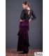 jupes flamenco femme en stock - Falda Flamenca TAMARA Flamenco - Flamenco jupe Maya - Point élastique et dentelle