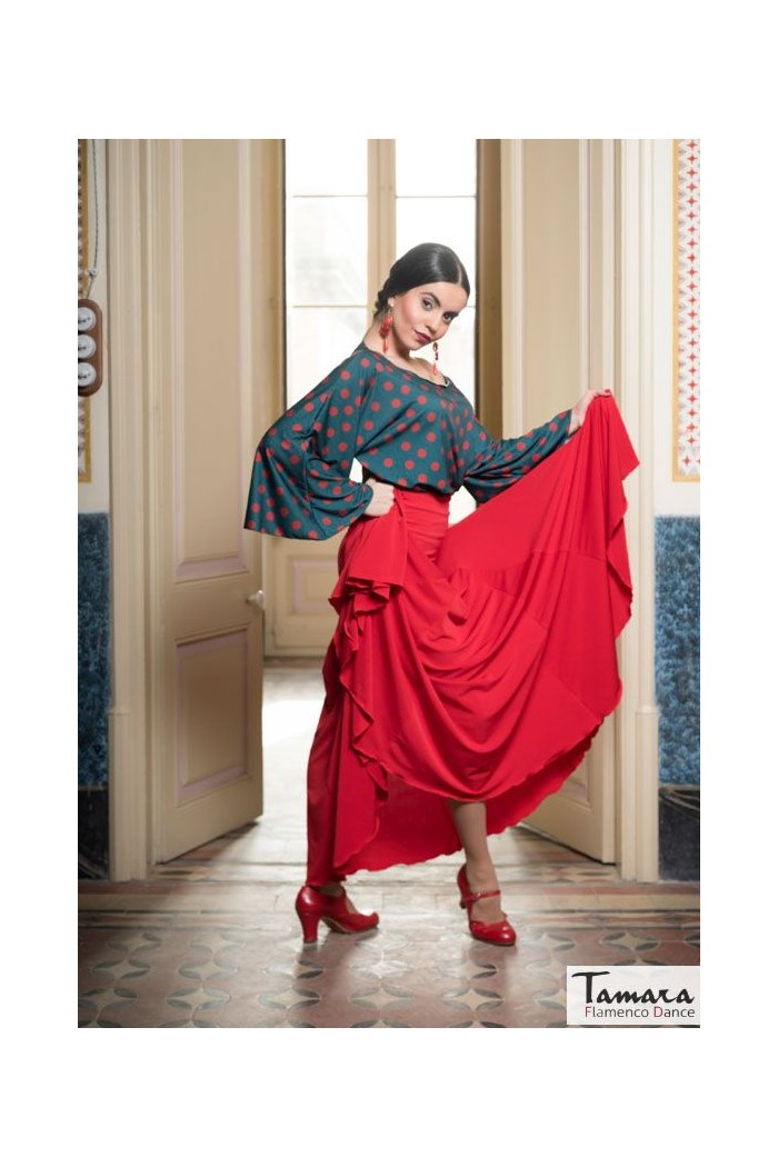  Flamenco skirts WOMAN model Flamenco skirt Casilda skirt - Elastic knit 