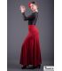 faldas flamencas mujer en stock - Falda Flamenca TAMARA Flamenco - Falda Calandra - Punto elástico