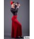 jupes flamenco femme en stock - Falda Flamenca TAMARA Flamenco - Jupe Calandra - Tricot élastique