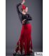 faldas flamencas mujer en stock - Falda Flamenca TAMARA Flamenco - Falda flamenco Zalea - Punto elástico
