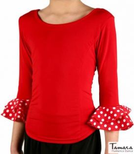 maillots bodys flamenco tops for girl - Maillots/Bodys/Camiseta/Top TAMARA Flamenco - Lolita T-shirt - Elastic knit