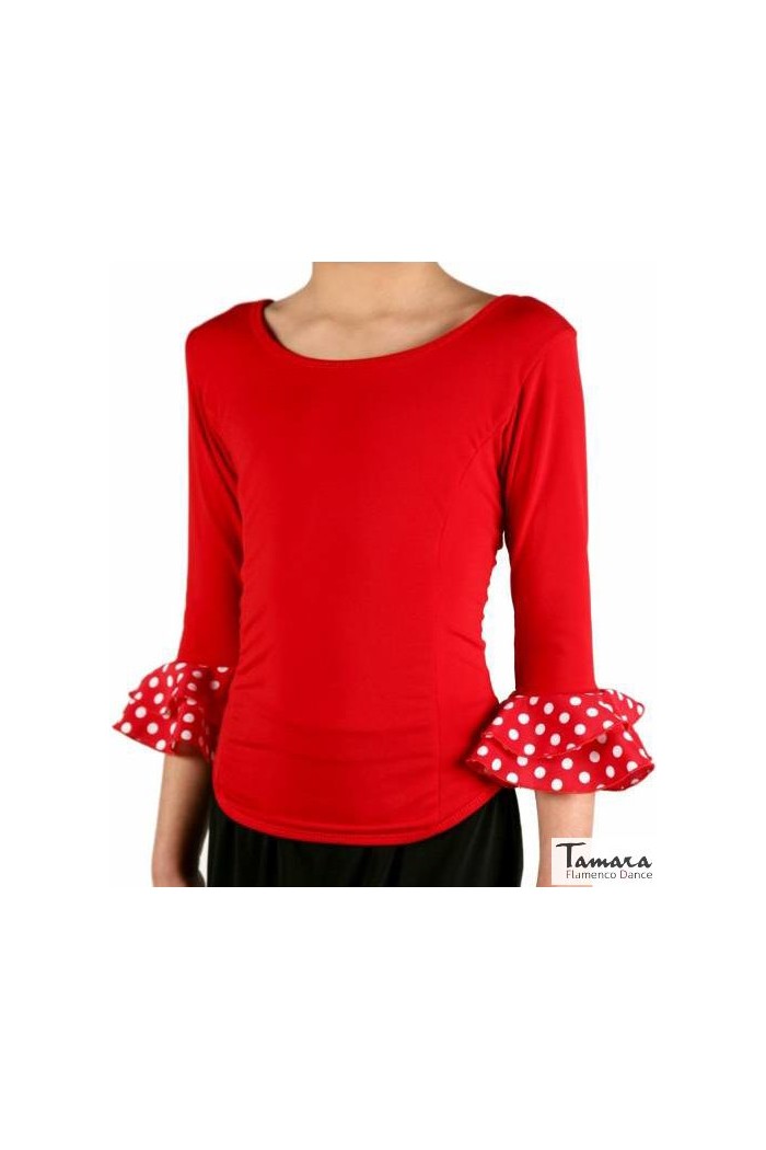  Body/T-shirt flamenco GIRL model Lolita T-shirt - Elastic knit Black