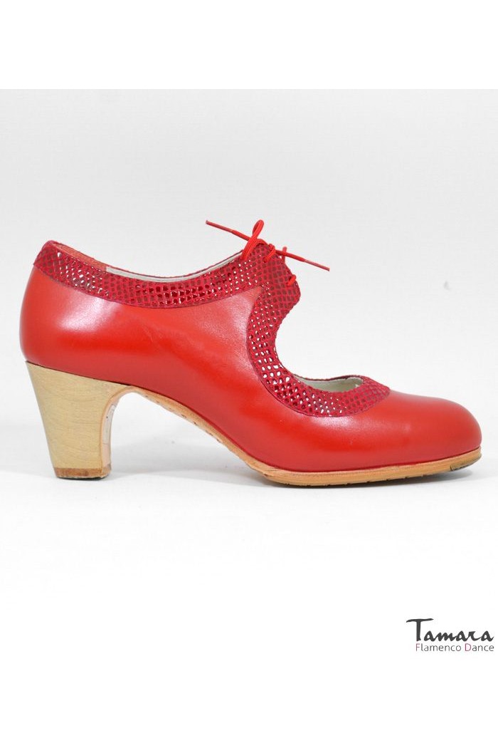 Tamara Flamenco shoes - Professionals model Flamenco shoes Tiento Red