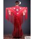 mantoncillo bordado flamenca en stock - - Mantoncillo Florencia - Bordado Blanco