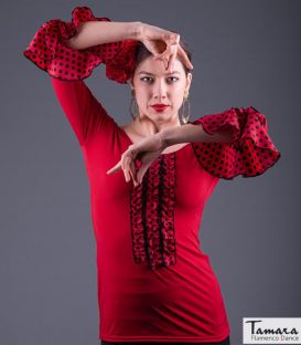 bodycamiseta flamenca mujer en stock - - Camiseta Zahara Lunares - Viscosa