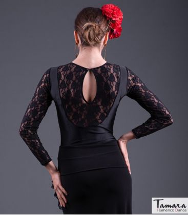 bodycamiseta flamenca mujer en stock - - Tiento Body - Lycra and lace