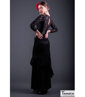 Flamenco skirt Maya - Elastic knit and lace