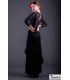 Falda flamenco Maya - Punto elastico y encaje - faldas flamencas mujer en stock - Falda Flamenca TAMARA Flamenco 