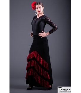 Flamenco skirt Saray - Elastic point and lace (In stock)