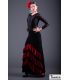 jupes flamenco femme en stock - Falda Flamenca TAMARA Flamenco - Flamenco jupe Saray - Point élastique et dentelle
